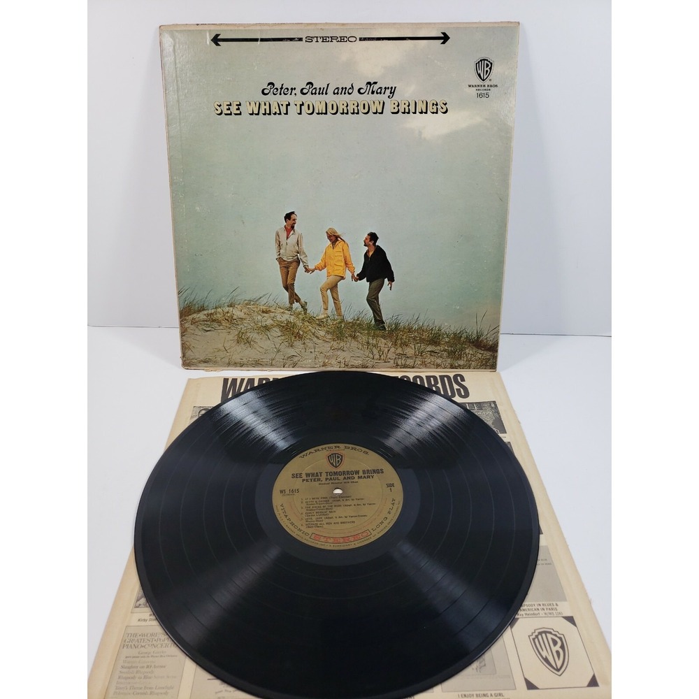 Peter, Paul and Mary: See What Tomorrow Brings Warner WSTC 1615 Record EX